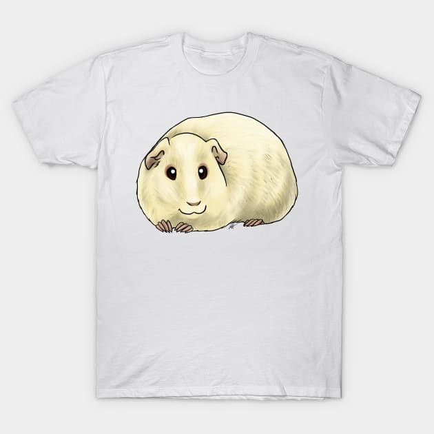 Small Mammal - American Guinea Pig - Cream T-Shirt by Jen's Dogs Custom Gifts and Designs